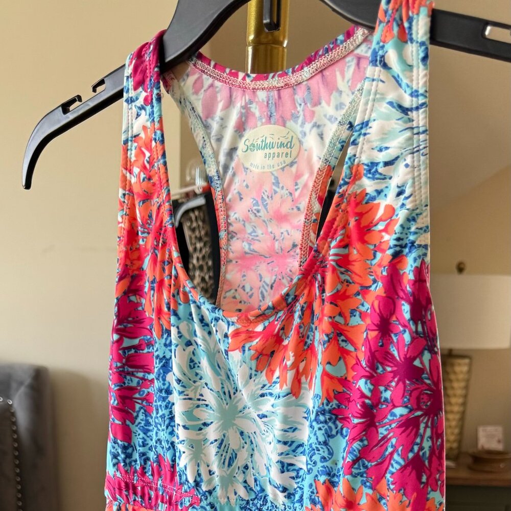 Southwind built in bra razorback tank dress